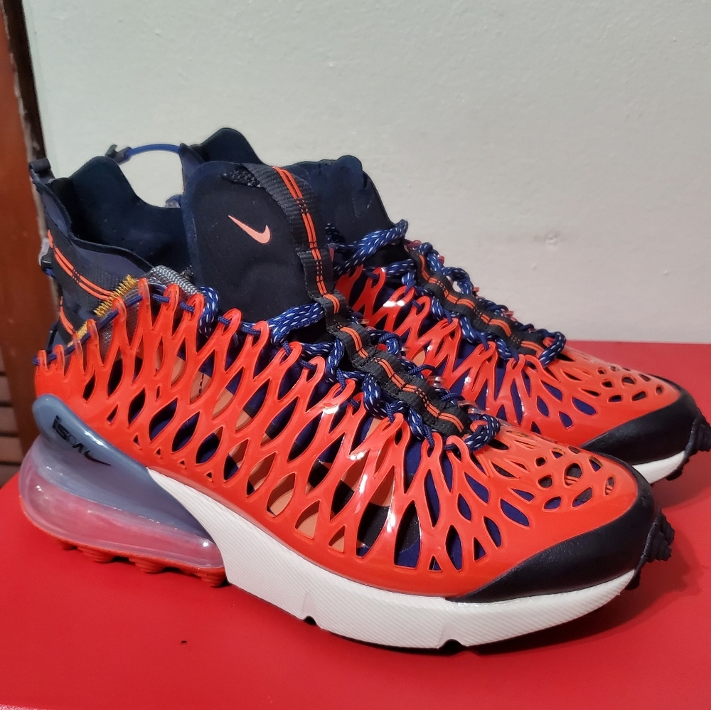 Nike AIR MAX 270 ISPA Terra Orange/Blue Void - Picture 6 of 12